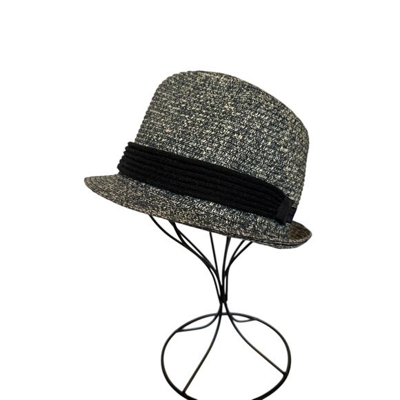 D&Y Classic Casual Straw Fedora OSFM Braided Band Hat Travel Beach Vacation - Picture 2 of 8